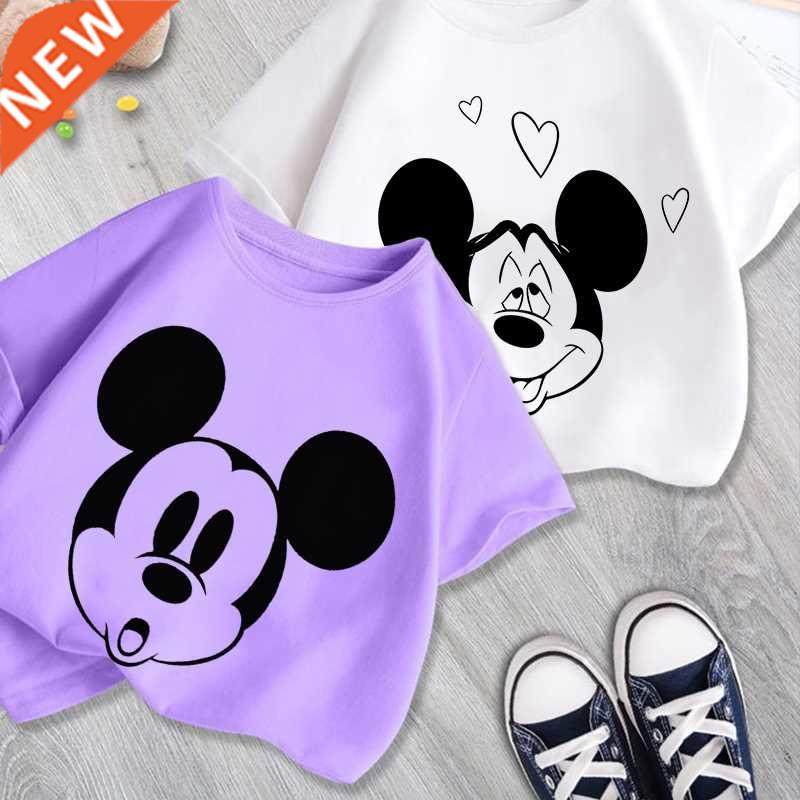 Mickey Mouse Cartoon Black White Pattern 2022 Summer New Boy