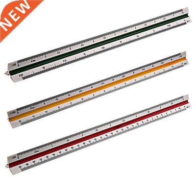 Plastic Triangular Scale Ruler 3 Sides for Architecture Dra