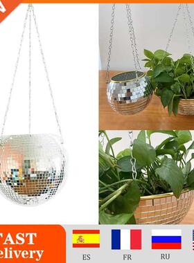 Disco Ball Hanging Flower Pot For Indoor Plants Bohemian Sty