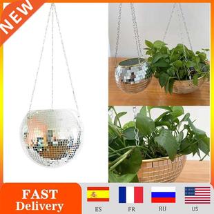 Disco Ball Hanging Flower Pot For Indoor Plants Bohemian Sty