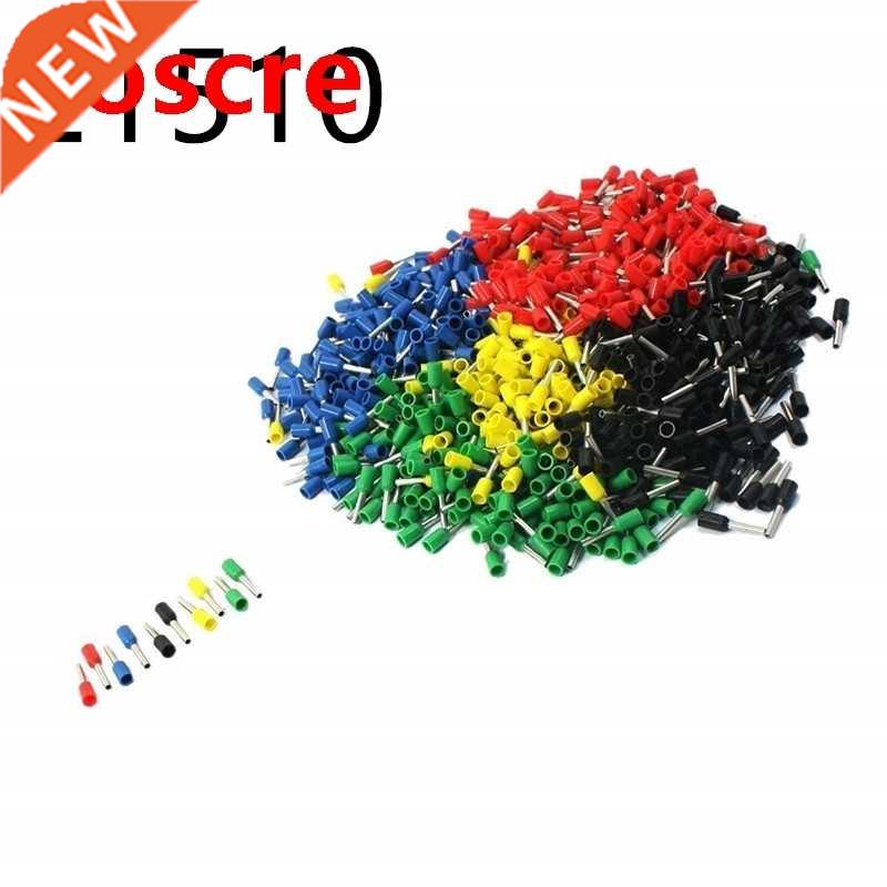 VE1510 100PCS 16AWG Long Tube Insulated End Terminal Wire Co