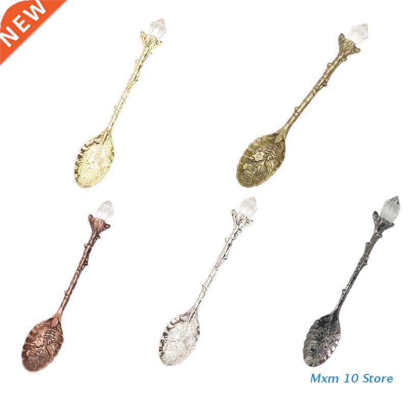 Stereoscopic Carved Teaspoon Vintage Carved Dessert Spoon Ic