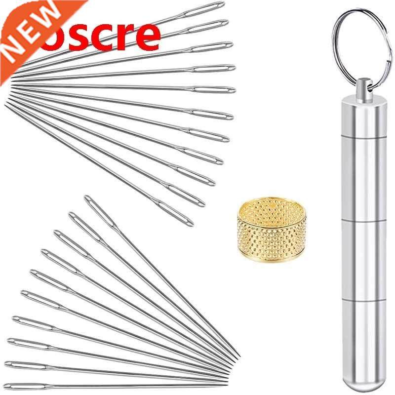 21 PCS 1.58in Large Eye Sewing NeedlesSewing Sharp Needles H