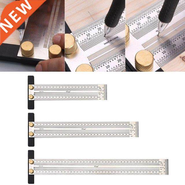 High-precision Scale Ruler T-type Hole Ruler Stainless Woodw