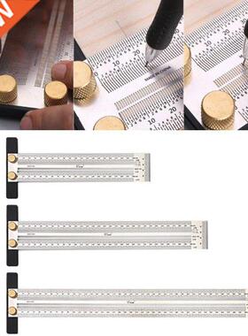 High-precision Scale Ruler T-type Hole Ruler Stainless Woodw