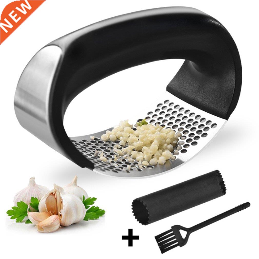 Multi-function Manual Garlic Presser Curved Garlic Grinding