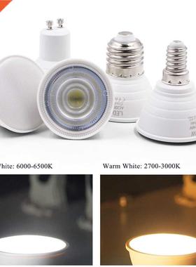 led bulb MR16 GU10 E27 E14 6W COB LED spotlight 220VAC cool