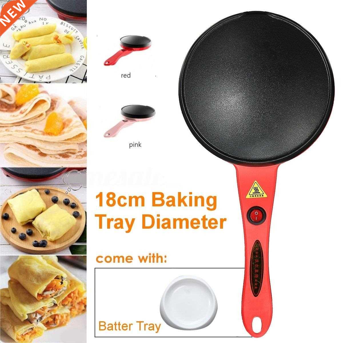 Electrc Crepe Maker 220V 600W Non Stck Pancake Bakng Pan