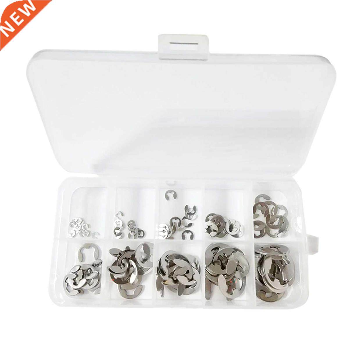 120PCS Stainless E Shape Clip Circlip Pin Retaining Snap R-i