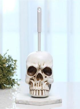 Gothic Toilet Brush Base Holder Novelty Skull Skeletons Resi