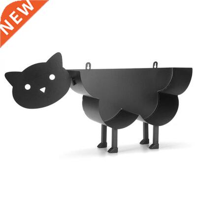 Black Toilet Paper Holder Vertical Paper Roll Holder for Ki