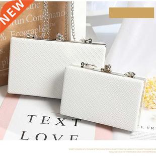 LYKANEFU Evening Bag Box Clutch Purse Women Bag with Chain D
