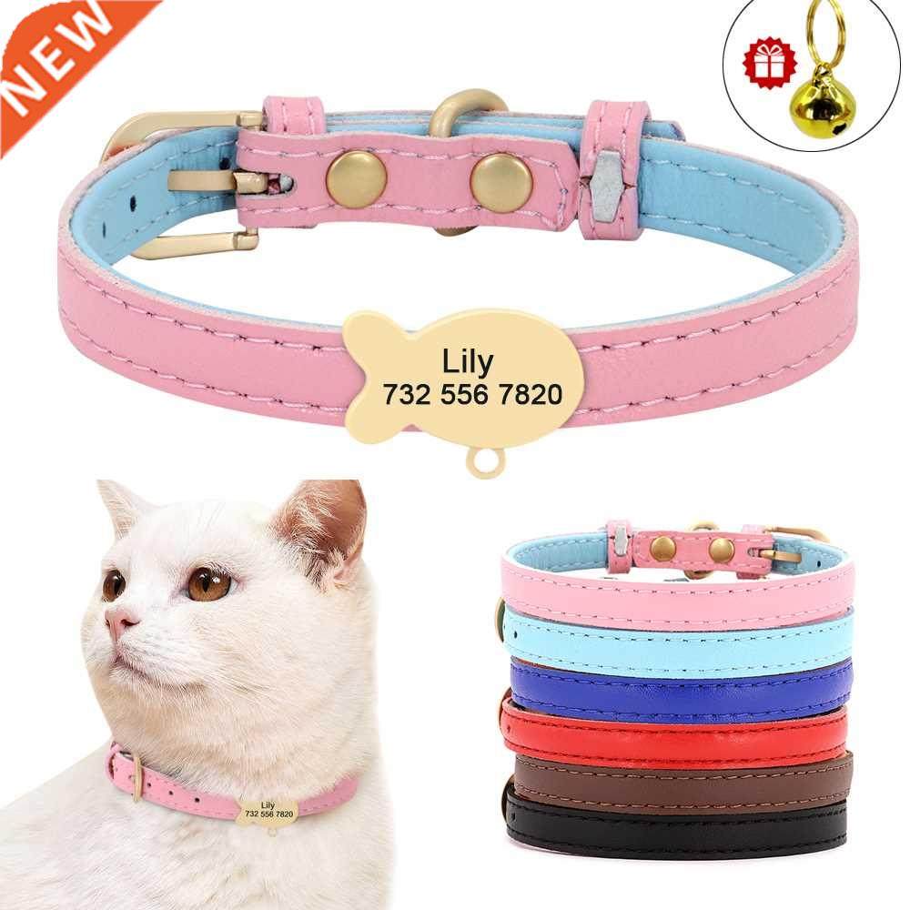 Cute Cat Personalized ID Collar Engraved Kitten Puppy Name