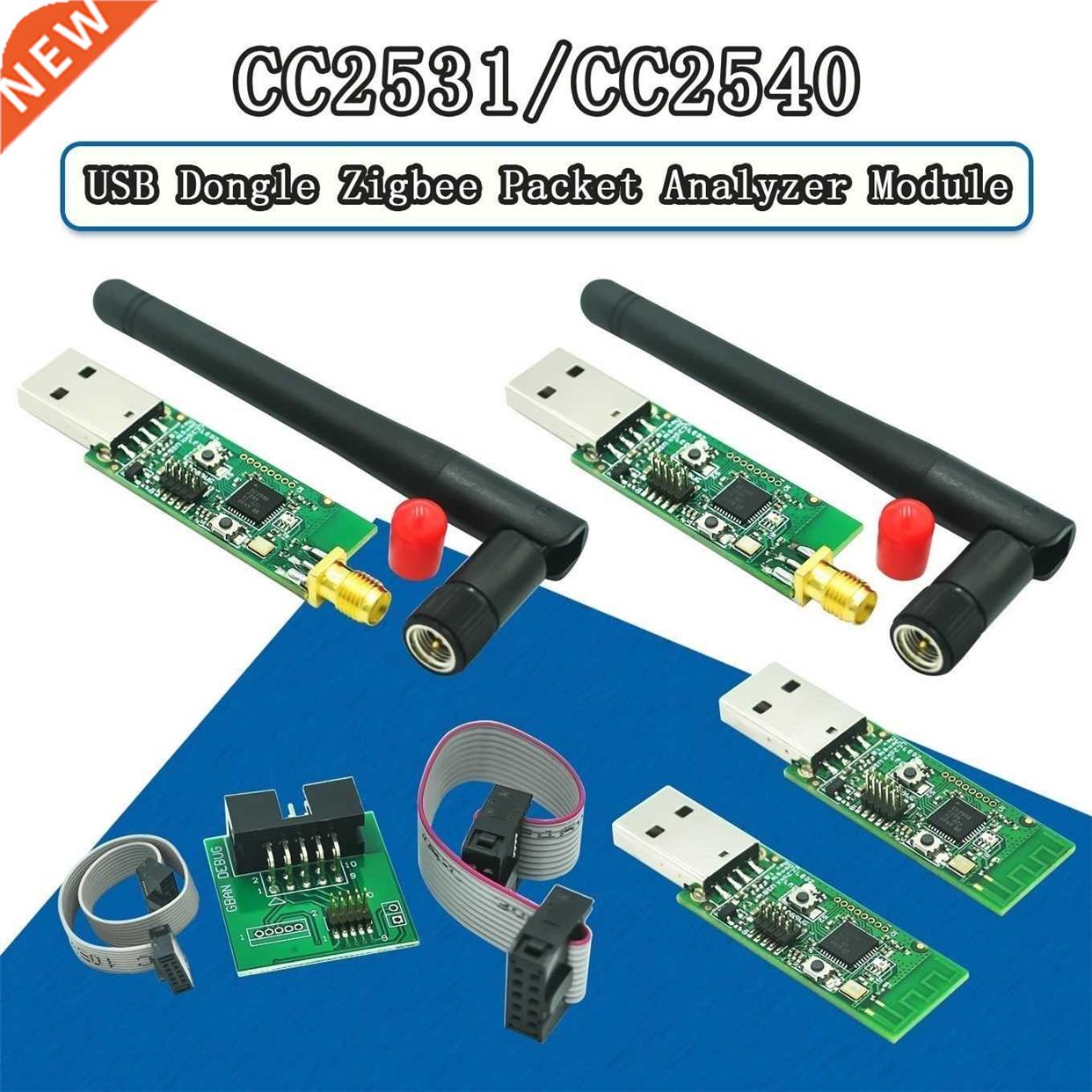 Wireless Zigbee CC2531 CC2540 Sniffer Bare Board Packet Prot