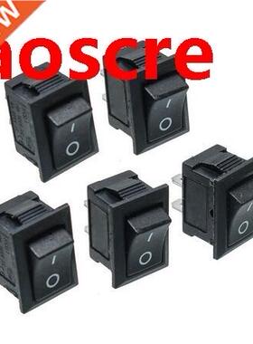 5PCS Black Push Button Mini Switch 6A-10A 250V KCD1-101 2Pin