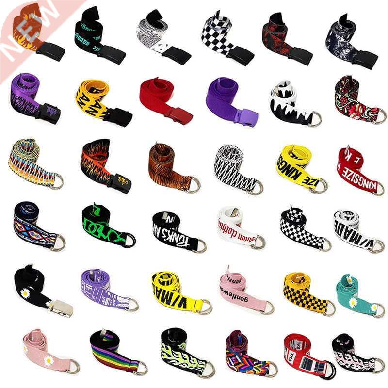 60 Styles Fashion Nylon Belt For Women Men Punk Letter Wais