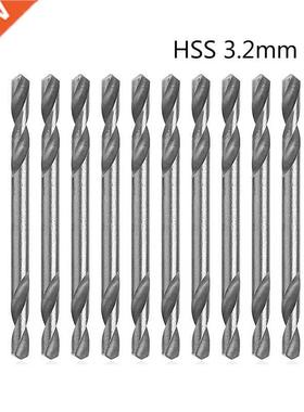 10Pcs/Set 3.2mm HSS Double Ended Spiral Torsion Drill Tools