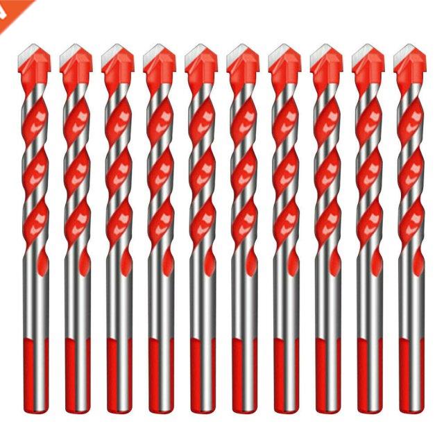 10Pcs 6mm Glass Tile Drill Bit Set Wall Concrete Ceramic Hol 农用物资 助剂 原图主图