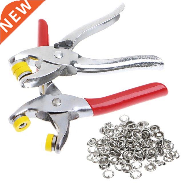 Metal Prong Ring Snap Fasteners Press Studs Poppers Plier 9.
