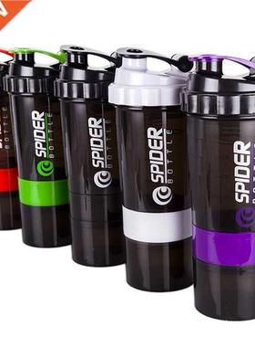 3 Layers Shaker Protein Bottle Powder Shake Cup Large Capaci