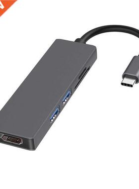 USBC To HDMI-compatible 2 USB .0 5Gbs SD TF Card Slot 4K 10