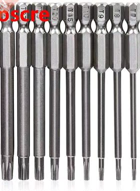 11 Pieces 1/4 Inch Hex Shank T6-T40 4 Inch Length S2 Steel T