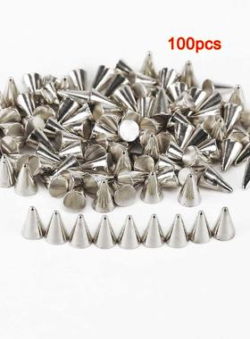 100pcsPic Studs / Rivets Studs PUNK 6x4mm DIY Silver