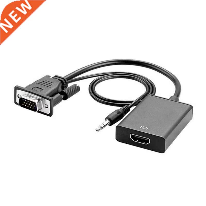 1080P Full HD VGA To HDMI-compatible Converter Adapter Cabl