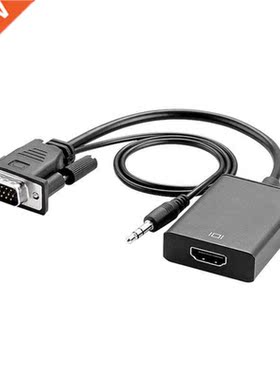 1080P Full HD VGA To HDMI-compatible Converter Adapter Cabl