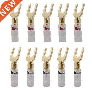 plated Spade 12Pcs Plugs Connector Brass Plug Banana