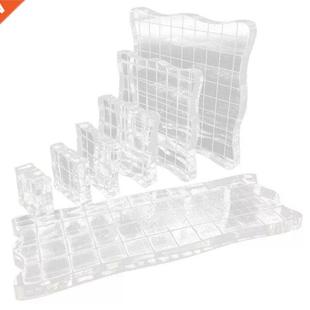 Acrylic Clear Stamping 7Pcs with Blocks Tos Stamp