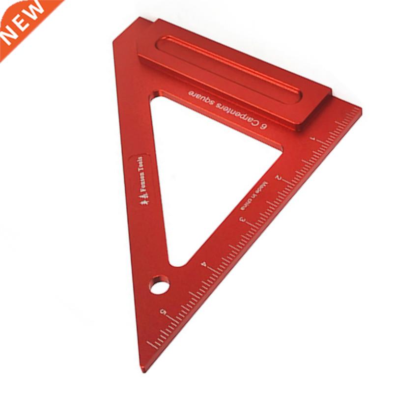 Carpenters Aluminum Alloy Square Ruler 45 and 90 Degrees Tri