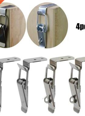 4pcs 90° Stainless Steel Spring Loaded Draw Togg