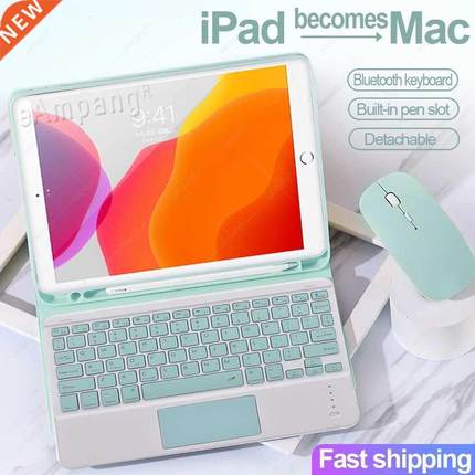 Case with Touchpad Keyboard Mouse For Apple iPad 10.2 8 8th
