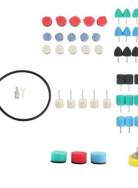68PCS Electrc Flexble Shaft Detal Polshng Set Wool Spon