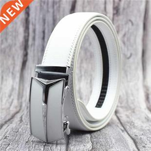 white Automatic Belt red blue brown Blue Men for Leather Cow