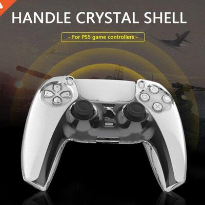 Transparent PC Plastic Gamepad Protective Case Cover for PS5