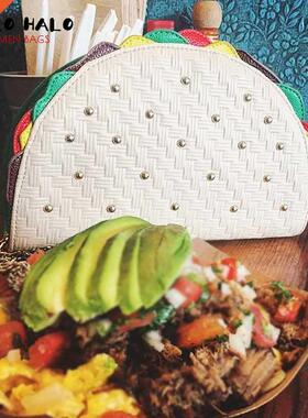 Novel Mexco Taco S Women Handbag and Purse Female Desg