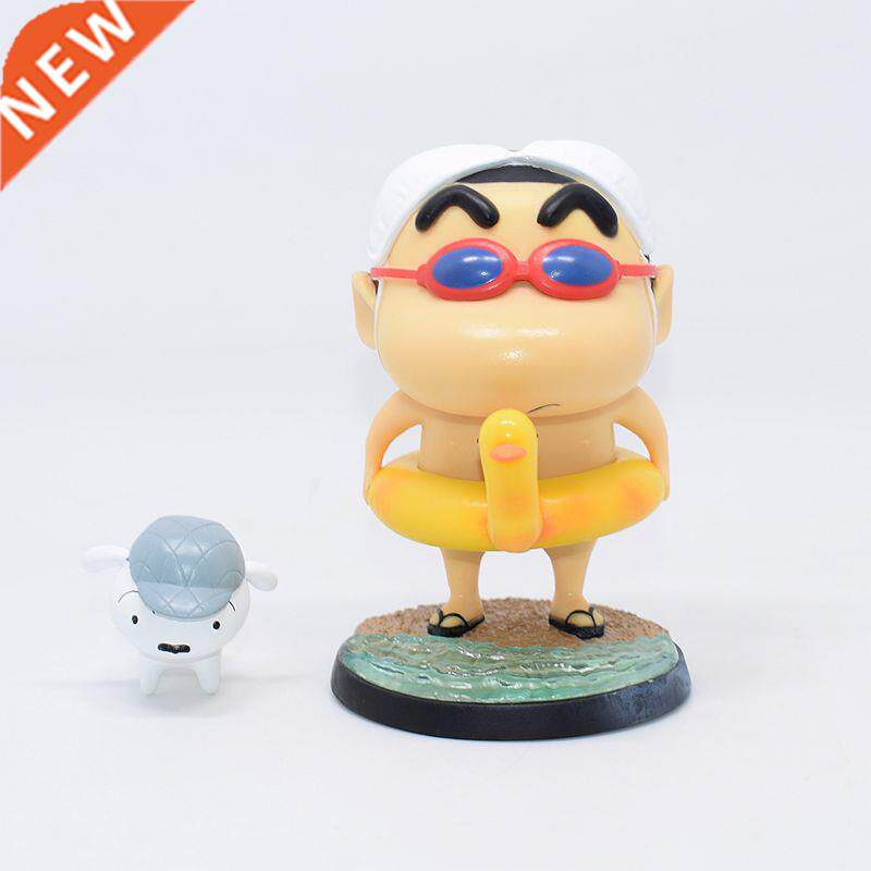 crayon shin-chan anime figures japanese beach swim ring pupp