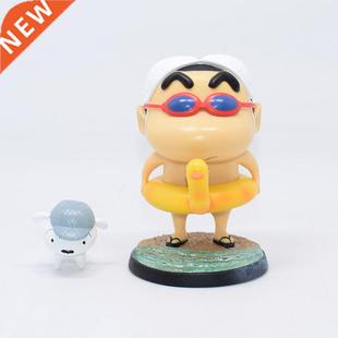 Crayon Shin-Chan Anime Figures Japanese Beach Swim Ring Pupp