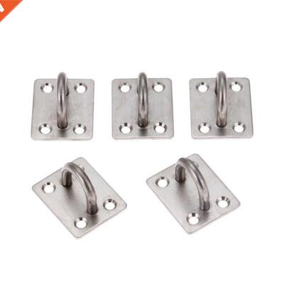 5Pcs Stainless Steel Staple Ring Wall Hook Heavy Duty Fixed