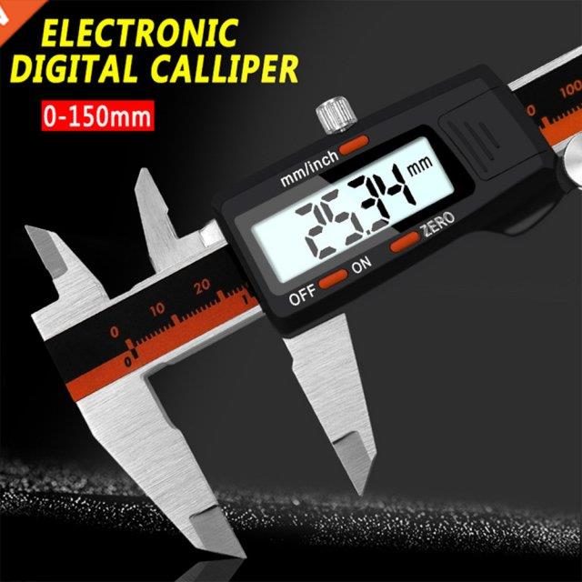 Measurng Tool Stanless Steel Dgtal Calper 150mm Fracto