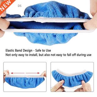 QEEPEI Microfiber Polishing Bonnets 6Pcs Orbital Buffer 5-6&