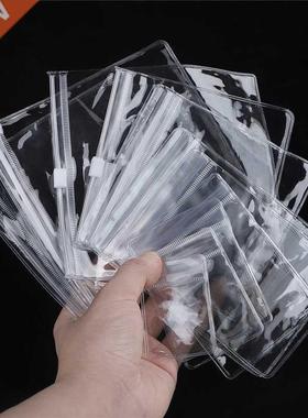 50pcs Transparent Small Ziplock Plastic Bags Jewelry Gift Re