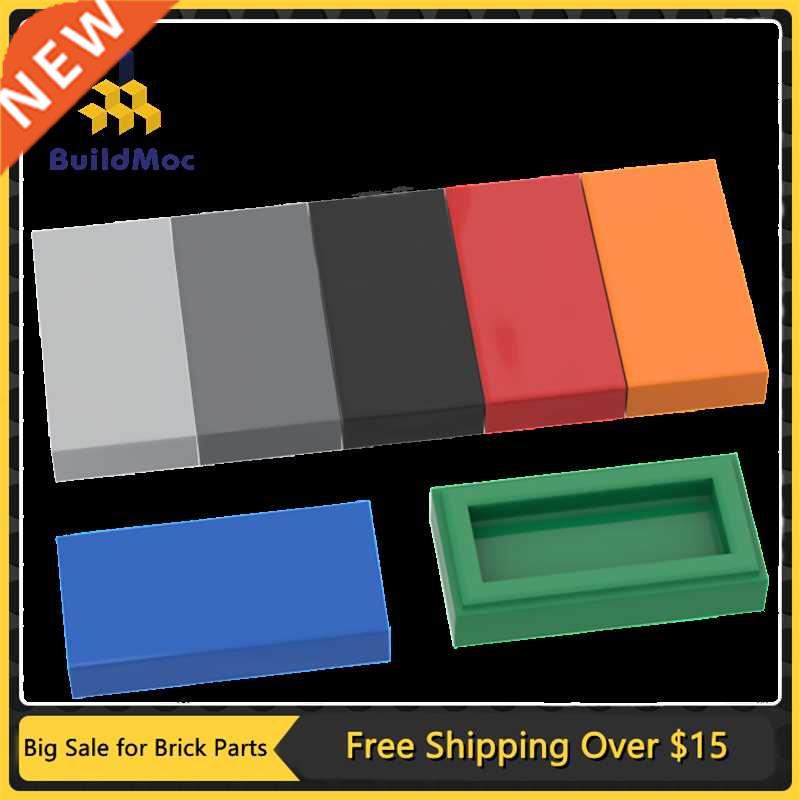 10Pcs MOC Parts 3069 Tile 1 x 2 with Groove Compatible Brick