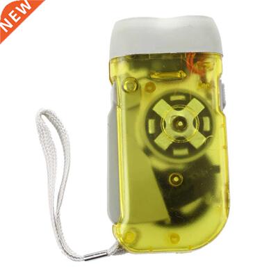 Dynamo Wind Up Crank 2 LED Flashlight for Hiking