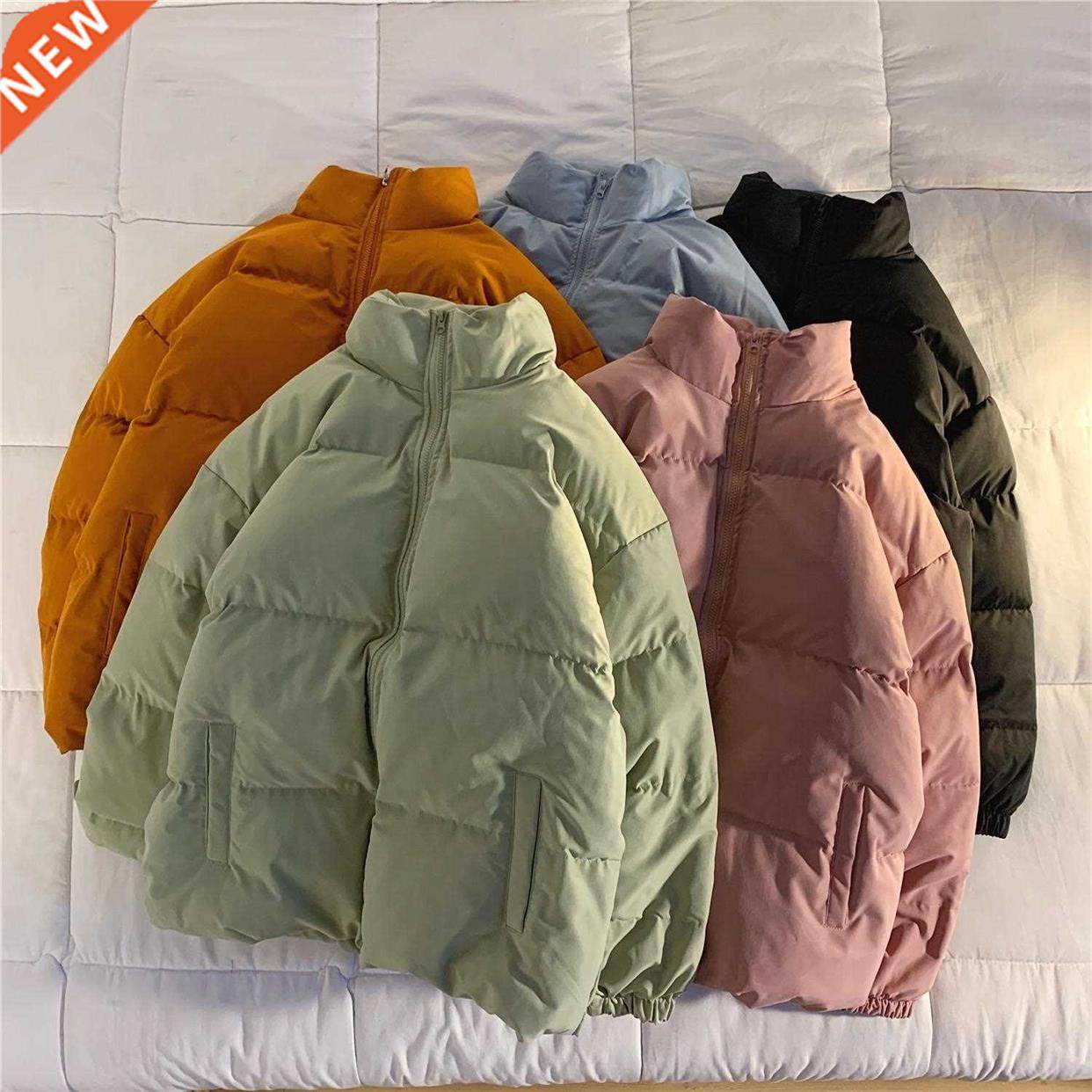 Men Hajuku Colorful Bubble Coat Winter Jacket 2022 Mens Sr