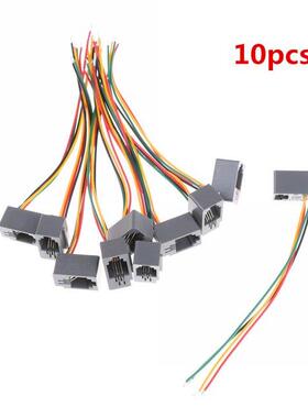 10 Pcs/lot 616E 4P4C RJ11 Female Telephone Connector Adapter