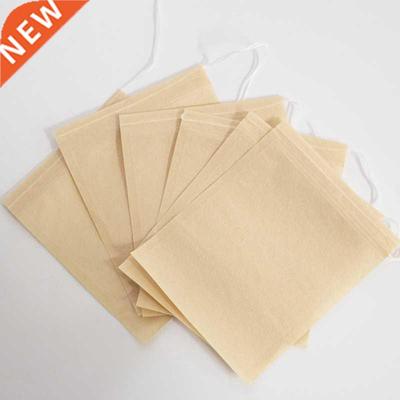 100Pcs Teabags Biodegradable Paper Tea Bag Drawstring Eco-Fr