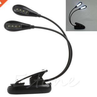 Table Bright Lamp Bed Arm Dual Read Flexible Clip LED